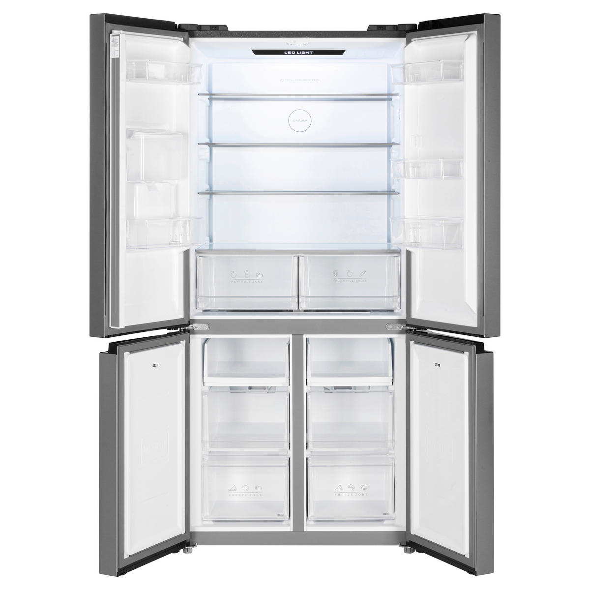 POCOline Cross-Door Kühl/Gefrierkombination MD-190-513-CIXWDDNF Inox B/H/T: ca. 83x189,8x65,3 cm Multi-Door MD 190-513 CIXWDDNF - Inox (83,00/189,80/65,30cm) - POCOline