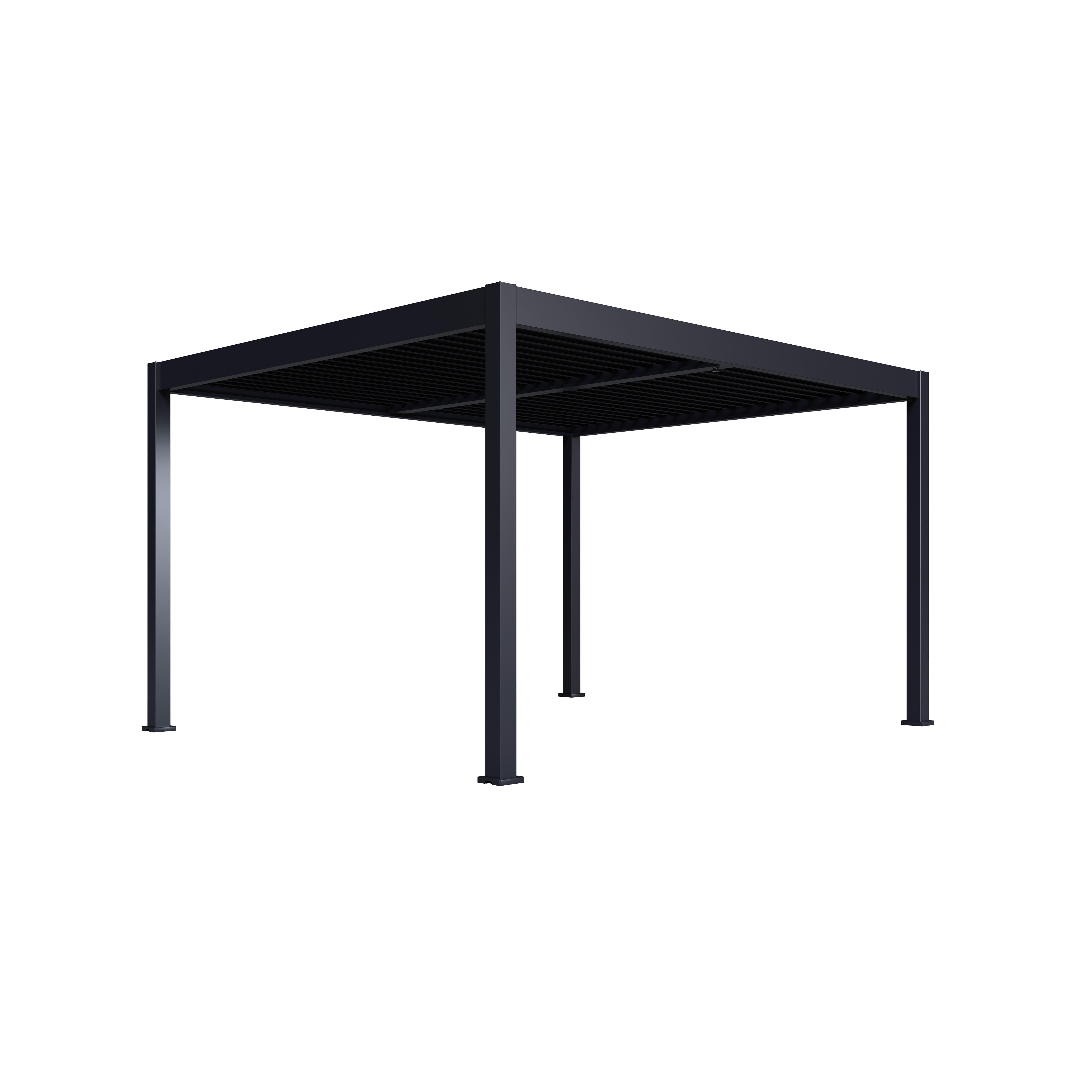 Paragon Outdoor Pergola Grand Tuscan anthrazit Aluminium B/H/L: ca. 433x256x370 cm Grand Tuscan - anthrazit (370,00/433,00/256,00cm) - Paragon Outdoor