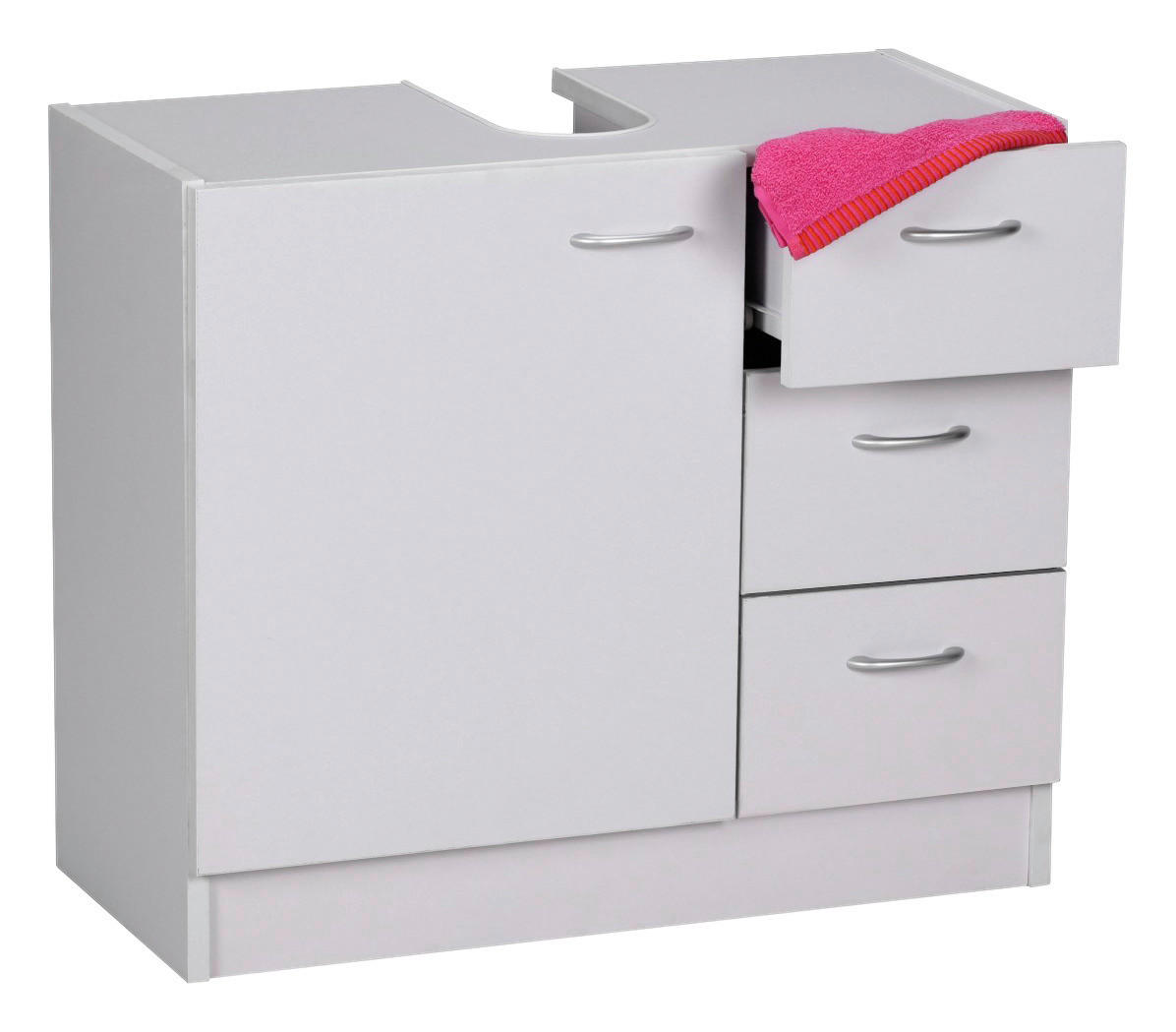 Waschbeckenunterschrank weiß B/H/T: ca. 30x54x63 cm Waschbeckenunterschrank - weiß (30,00/54,00/63,00cm) - Wohnling