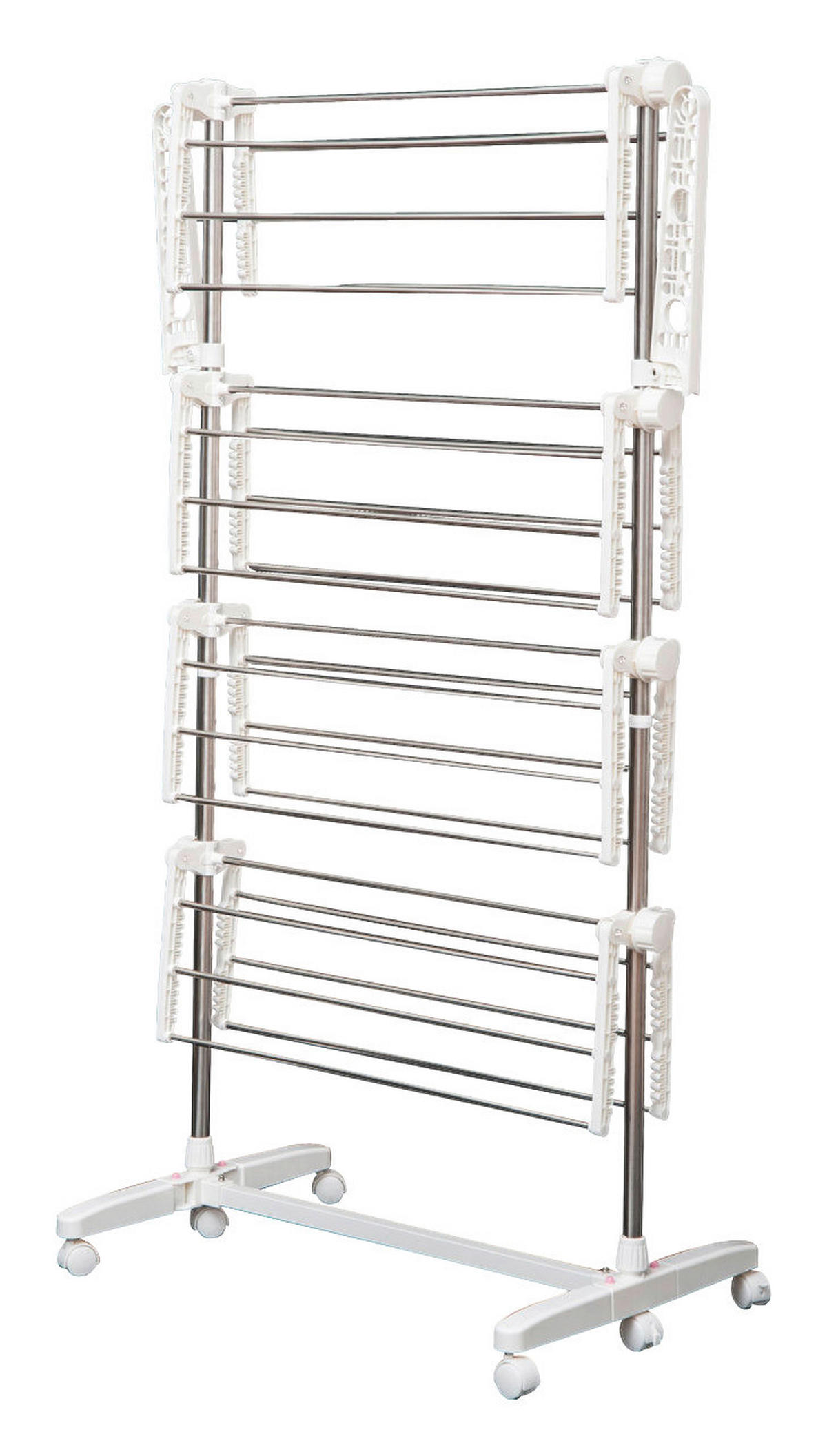 HOMCOM Wäscheständer silber Wäscheständer_mobil - silber (142,00/55,00/172,00cm) - HOMCOM