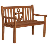 deVries Gartenbank Woodie natur Teakholz B/H/T: ca. 120x89x60 cm Woodie - natur (120,00/89,00/60,00cm) - deVries