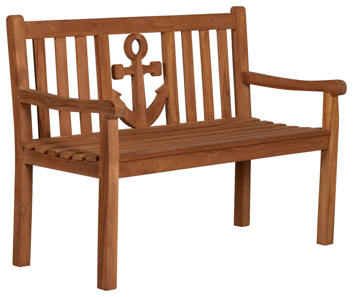 deVries Gartenbank Woodie natur Teakholz B/H/T: ca. 120x89x60 cm Woodie - natur (120,00/89,00/60,00cm) - deVries