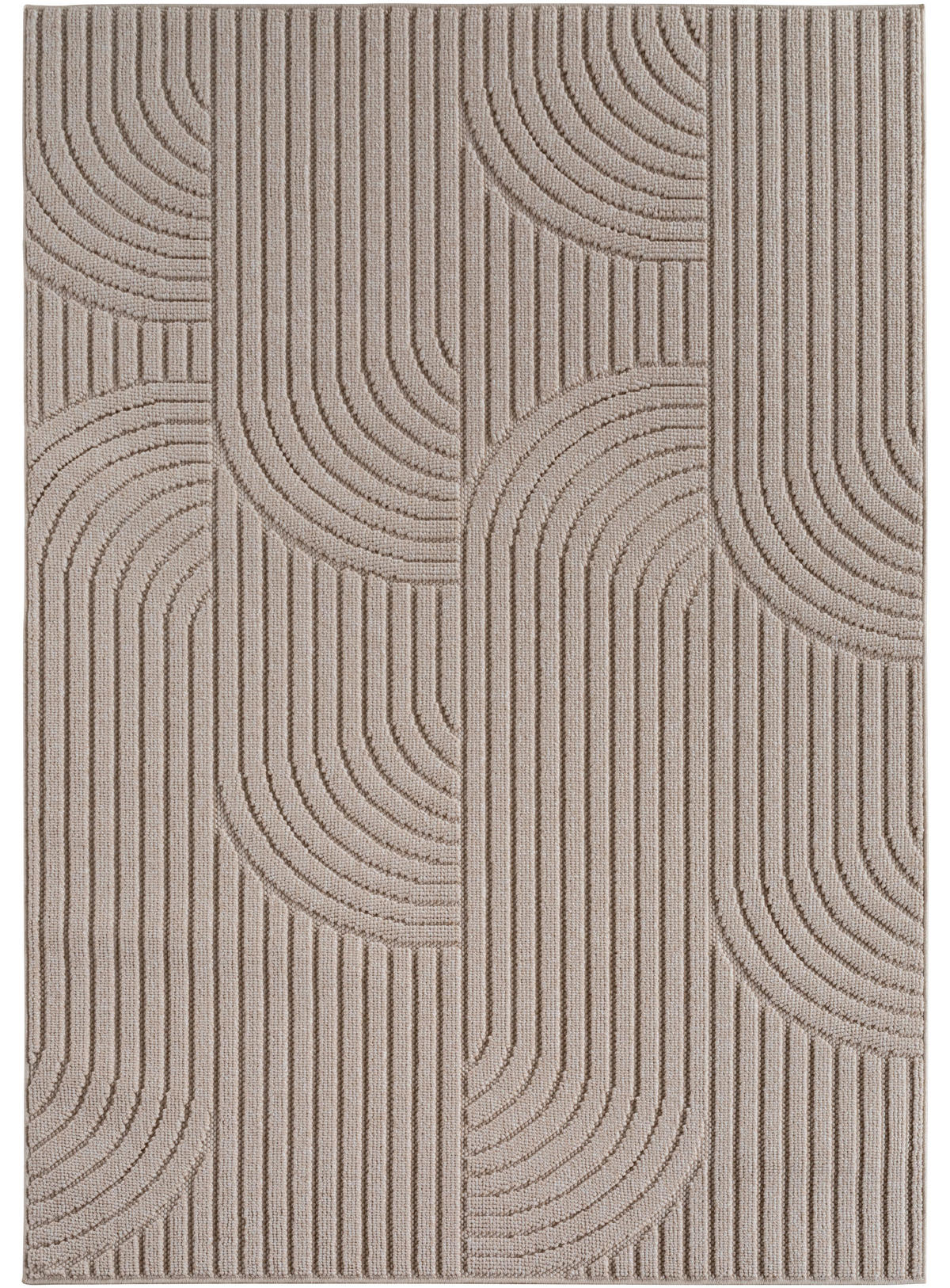 Ayyildiz Kurzflorteppich HELIX beige B/H/L: ca. 240x0,7x340 cm HELIX - beige (340,00/240,00/0,70cm) - Ayyildiz