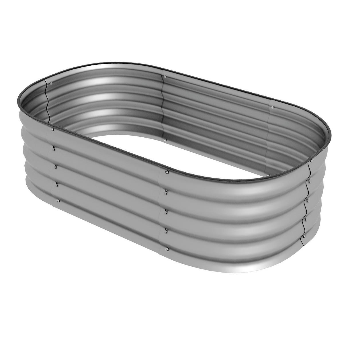 Outsunny Hochbeet silber Metall B/H/L: ca. 62x30x105 cm Hochbeet - silber (105,00/62,00/30,00cm) - Outsunny