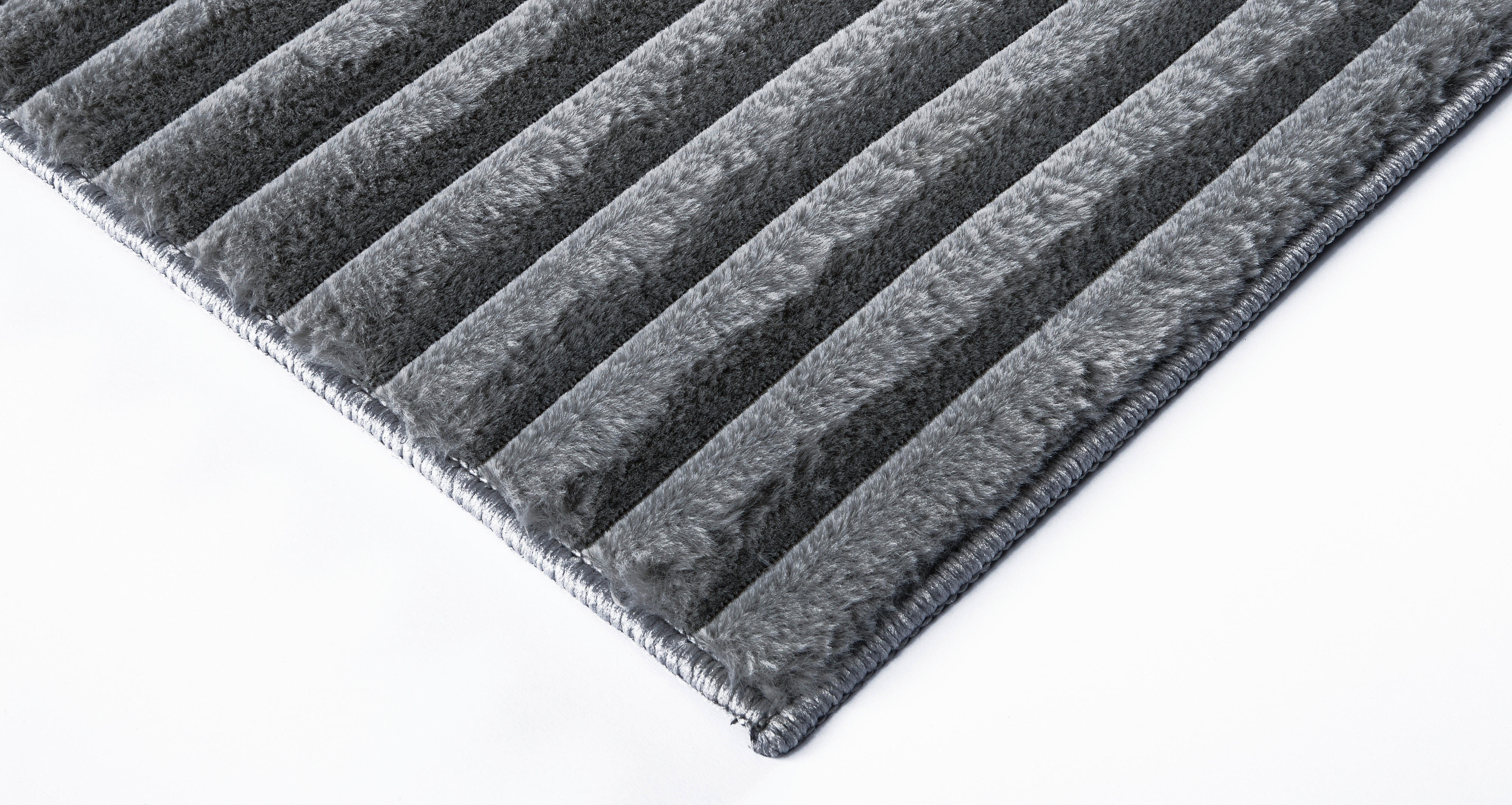 Fellimitat Stripy anthrazit B/L: ca. 200x280 cm Stripy - anthrazit (200,00/280,00cm)