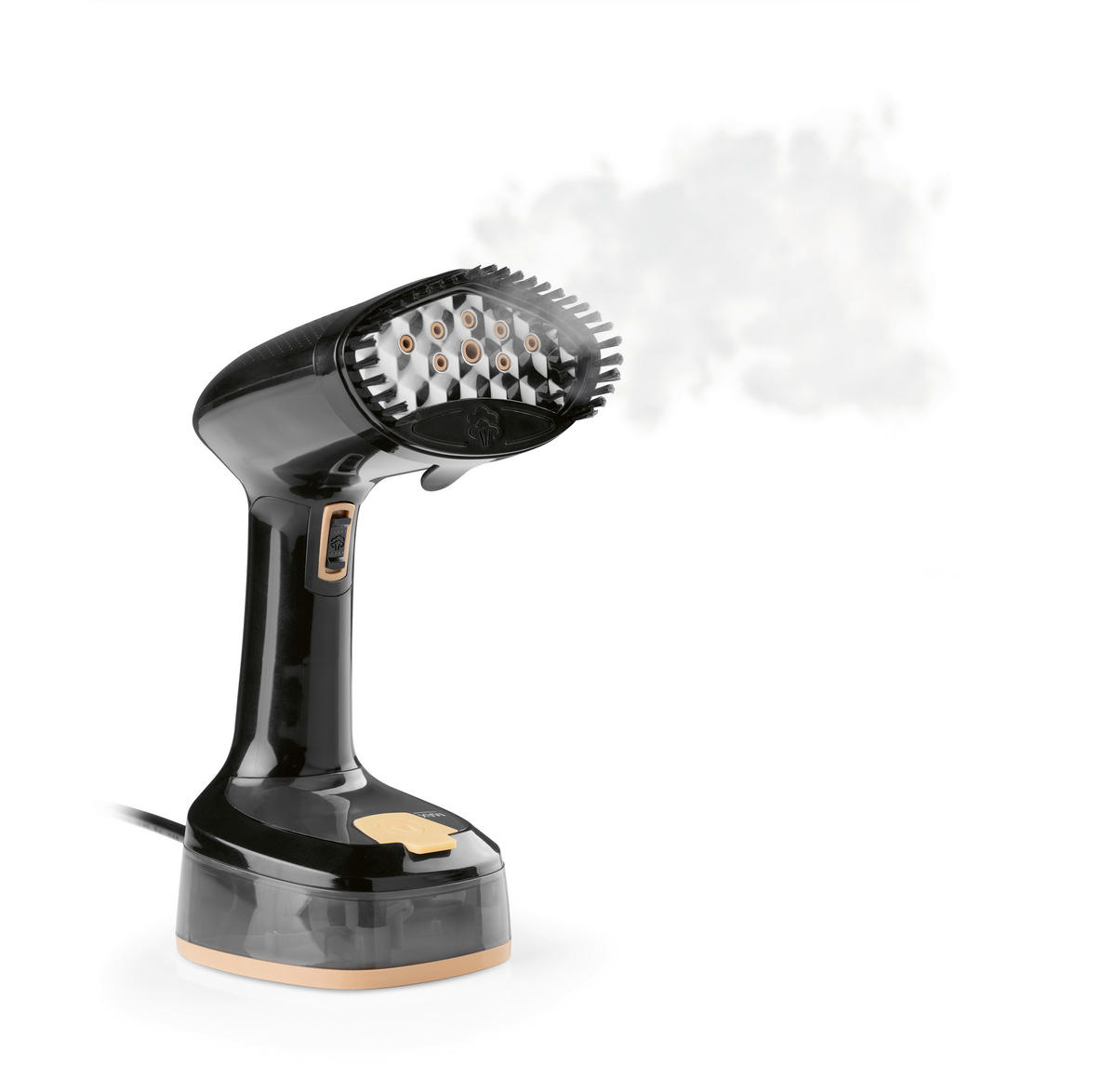 CLEANmaxx Dampfbürste 15272 schwarz Edelstahl Kunststoff B/H/L: ca. 11,5x19x16 cm Dampfbürste 15272 - schwarz (16,00/11,50/19,00cm) - CLEANmaxx