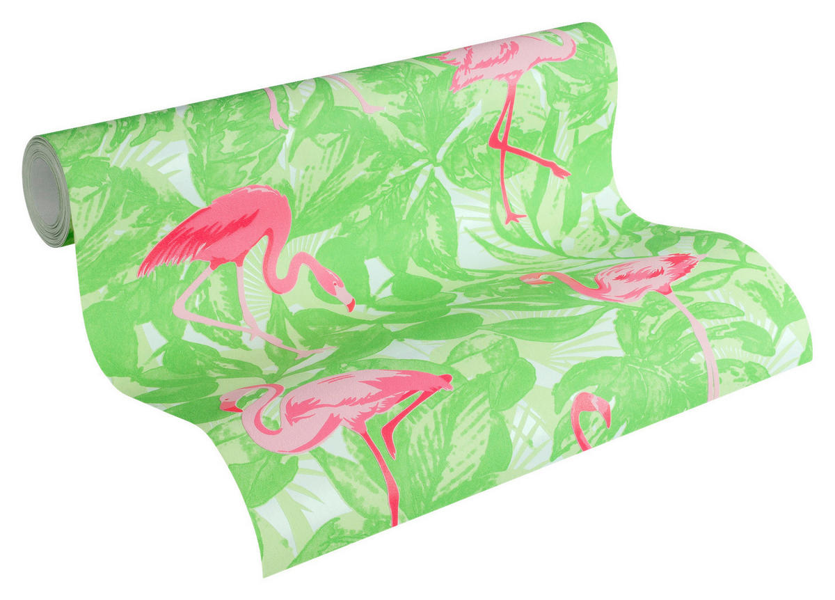 A.S.Creation Vliestapete Boys & Girls 6 Tiere grün B/L: ca. 53x1005 cm Boys & Girls 6 - grün (53,00/1005,00cm) - A.S.Creation