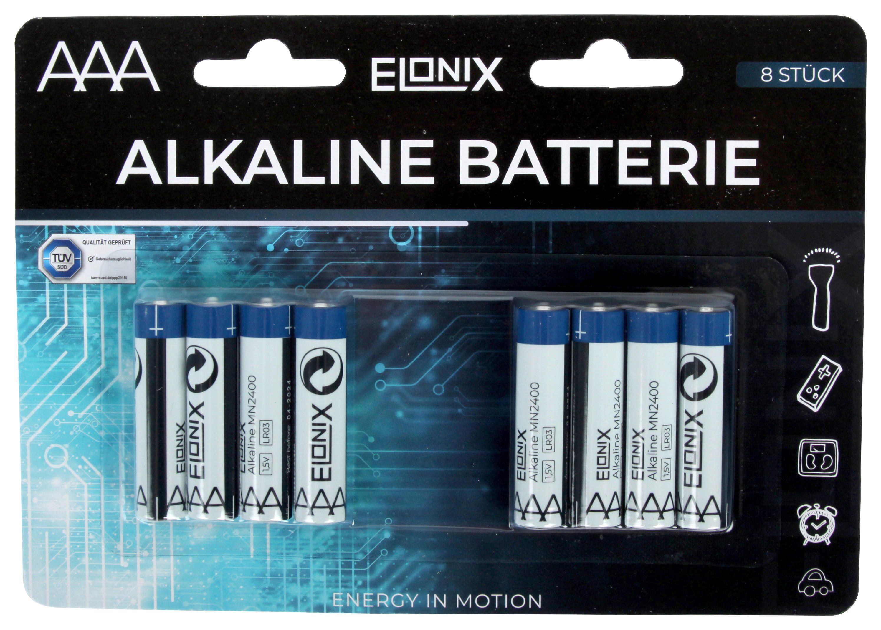 Elonix Batterie 50580 Batterie_AAA_8er_Elonix - Elonix