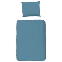 Baumwoll Bettwäsche Bettwäsche-Baumwolle - blau (100,00/135,00cm) - Good Morning