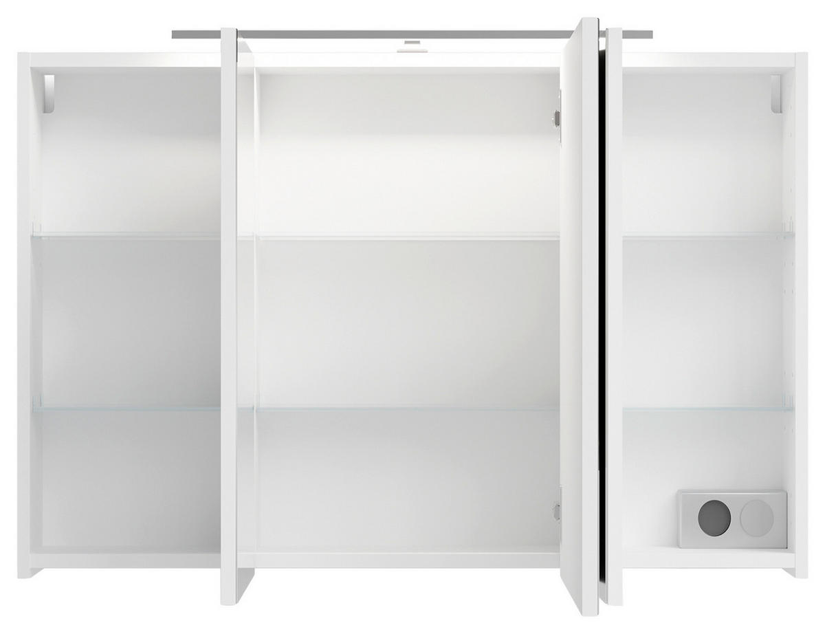 Spiegelschrank SPREE weiß B/H/T: ca. 100x60x20 cm SPREE - weiß (100,00/60,00/20,00cm) - byLIVING
