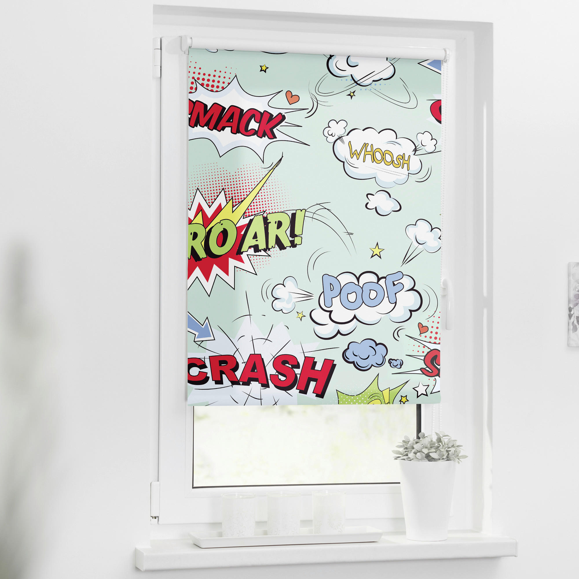 LICHTBLICK Rollo Crash bunt B/L: ca. 80x150 cm Crash - bunt (80,00/150,00cm) - LICHTBLICK