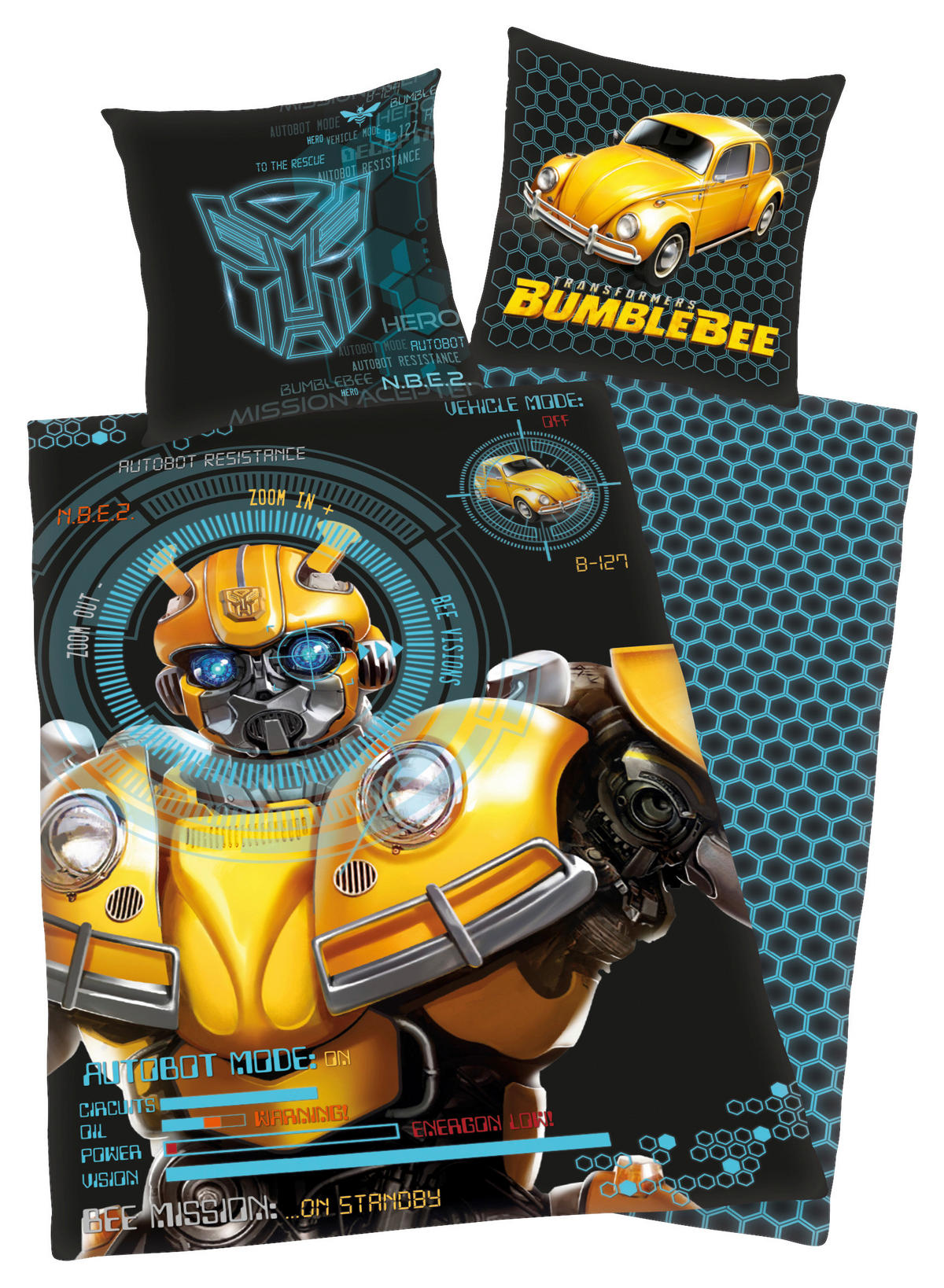 Baumwoll Wende Bettwäsche Transformers Renforce Multi Baumwolle B/L: ca. 135x200 cm Transformers - Multi (135,00/200,00cm)