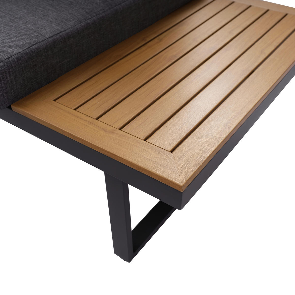 Loungeset Sevilla anthrazit Aluminium Sevilla - Holzoptik/anthrazit