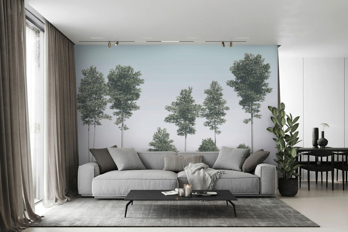 Komar Fototapete Pines B/L: ca. 400x280 cm Pines - (400,00/280,00cm) - Komar