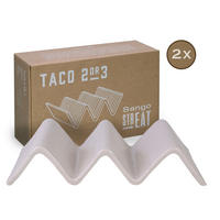 CreaTable Servierset Streat Taco Stand 2 creme Steinzeug Streat Taco Stand 2 - creme - CreaTable