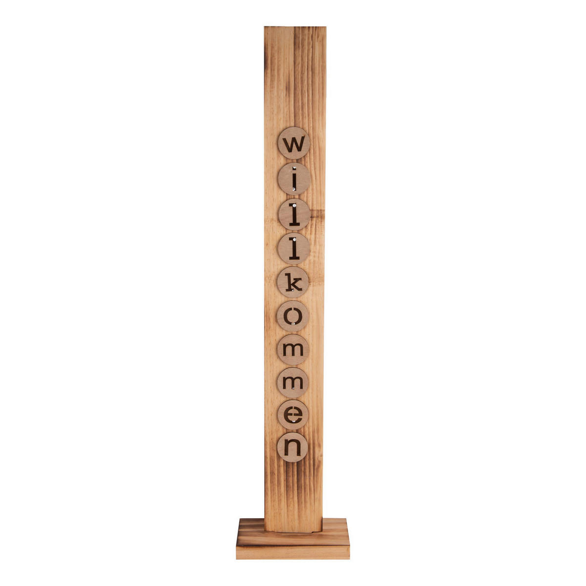 Näve Leuchten LED-Dekoleuchte Willkommen natur B/H/T: ca. 10x82x18 cm Willkommen - natur (10,00/82,00/18,00cm) - Näve Leuchten