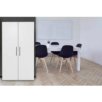 Respekta Schrankküche Economy weiß matt B/H/T: ca. 104x193x67 cm Economy - weiß (104,00/193,00/67,00cm) - Respekta