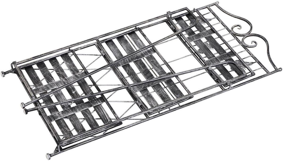 Outsunny Pflanzregal Silbergrau Metall B/H/L: ca. 25x96x44 cm Pflanzregal mit 3 Ebenen - Silbergrau (44,00/25,00/96,00cm) - Outsunny