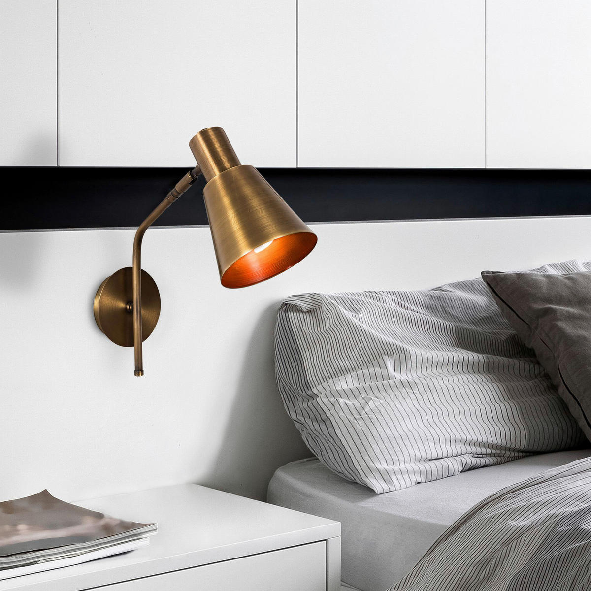 Opviq Wandleuchte Metall B/H/L: ca. 36x40x14 cm E27 1 Brennstellen Sivani - (14,00/36,00/40,00cm) - Opviq