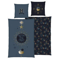 Baumwoll Wende Bettwäsche Harry Potter Renforce blau Baumwolle B/L: ca. 135x200 cm Harry Potter - blau (135,00/200,00cm)