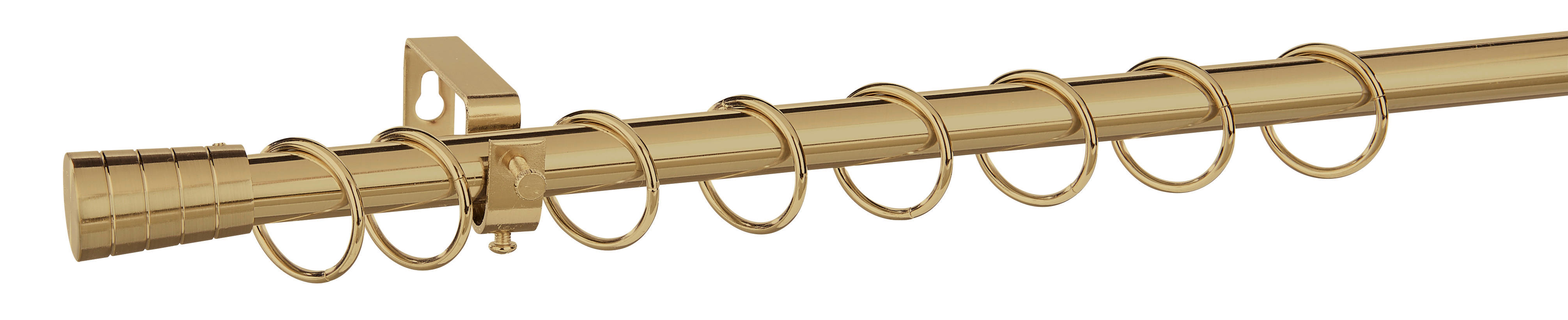 Stilgarnituren Kappe champagner Metall D: ca. 1,9 cm ausziehbar von ca. 130 bis 240 cm 1.0 Läufe