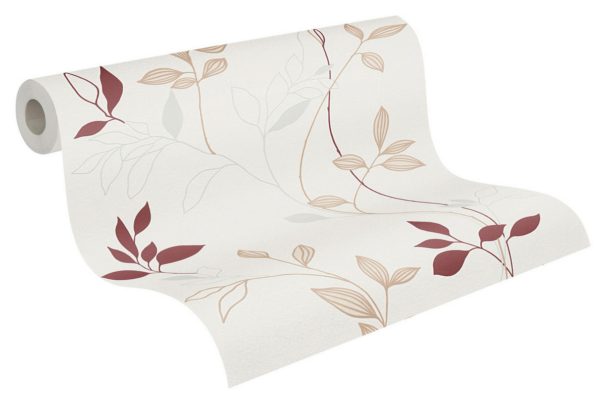 A.S.Creation Vliestapete rot beige B/H/D: ca. 53x1005x9,6 cm Vliestapete - beige/rot (9,60/1005,00cm) - A.S.Creation