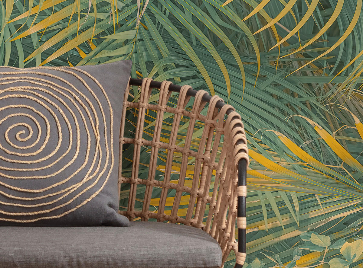 Komar Fototapete Neon Fern B/L: ca. 200x250 cm Neon Fern - (200,00/250,00cm) - Komar