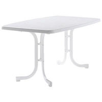 Sieger Gartentisch weiß Stahl B/H/L: ca. 90x72x150 cm Gartentisch_Sieger - weiß (150,00/90,00/72,00cm) - Sieger