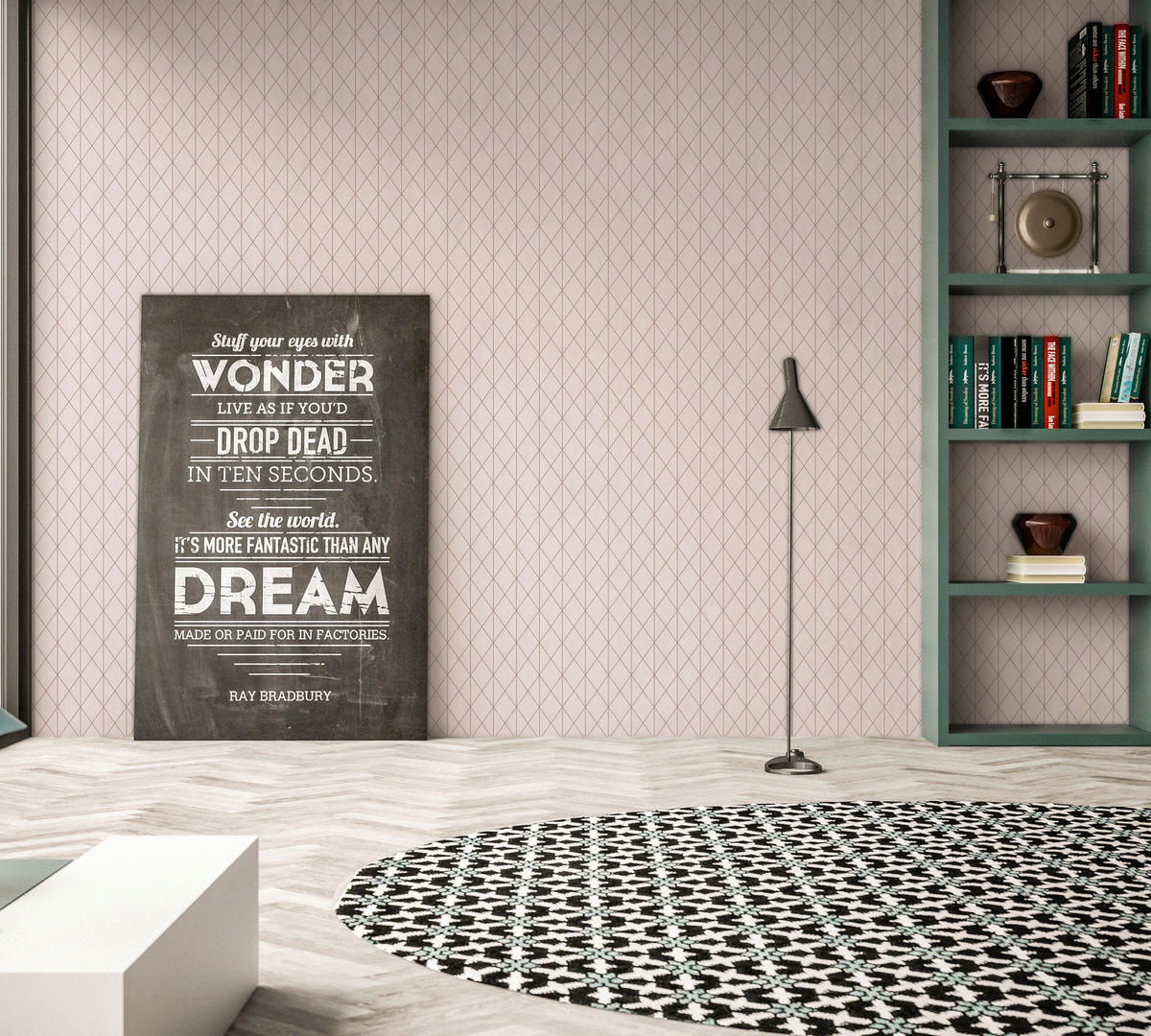 A.S.Creation Vliestapete Designdschungel 2 by Laura N. Grafik rosa B/L: ca. 53x1005 cm Designdschungel 2 by Laura N. - rosa (53,00/1005,00cm) - A.S.Creation