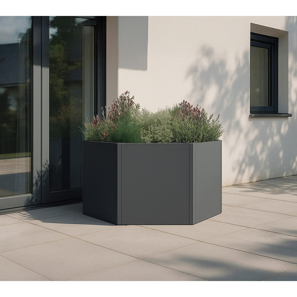 Thumbnail - Westmann Hochbeet Varia anthrazit Metall B/H/L: ca. 100x52x100 cm