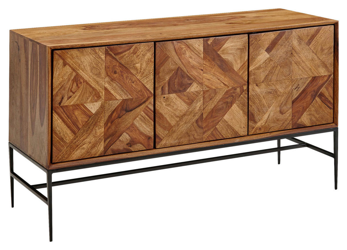 Sideboard rosenholz Nachbildung B/H/T: ca. 123x70x45 cm Sideboard - rosenholz (123,00/70,00/45,00cm) - Wohnling