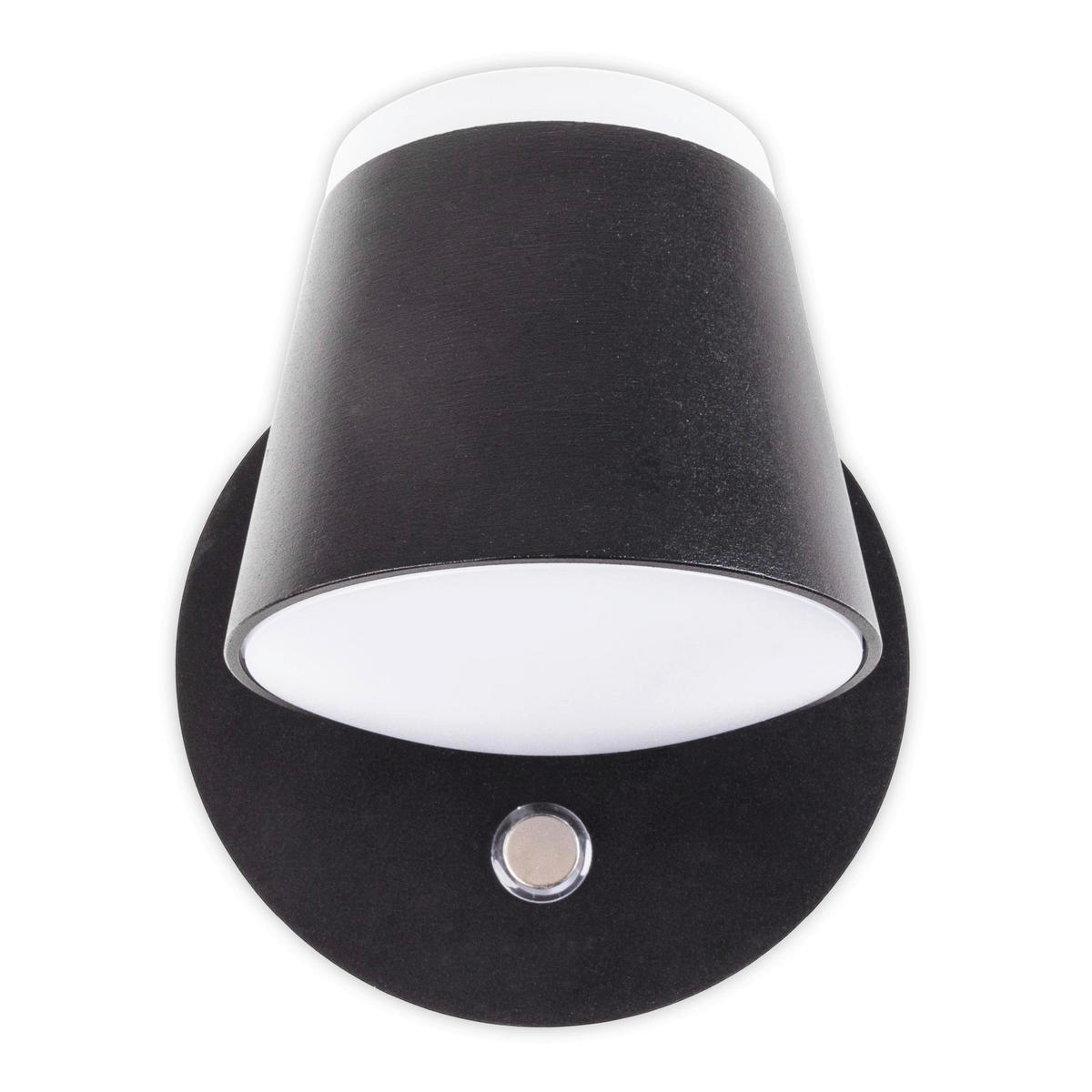 Näve Leuchten LED-Wandleuchte schwarz Metall Kunststoff B/H/T: ca. 12x12x14,5 cm TONDO - schwarz (12,00/12,00/14,50cm) - Näve Leuchten