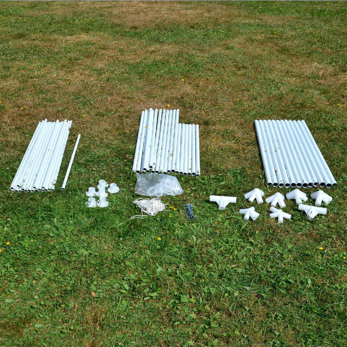 VCM Pavillon grün Polyester-Mischgewebe B/H/L: ca. 300x250x600 cm Pavillon - weiß/grün (600,00/300,00/250,00cm) - VCM