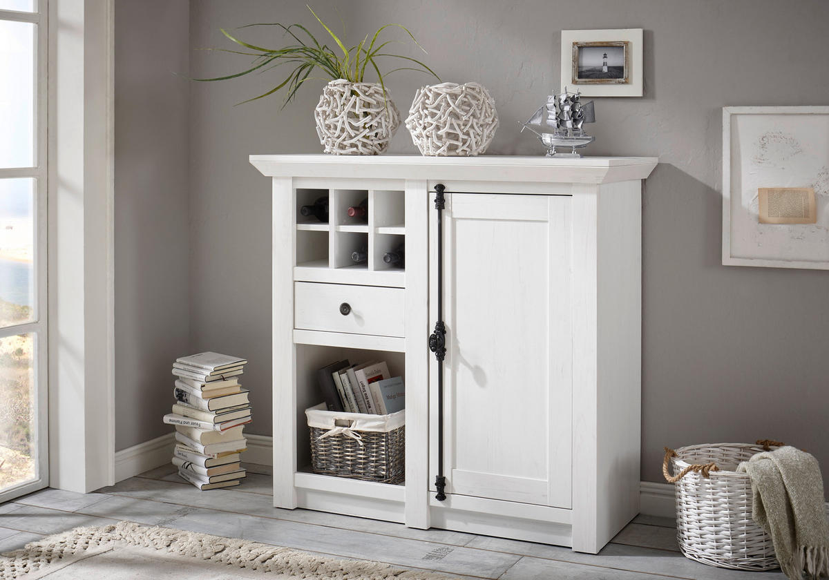 Sideboard Westerland weiß B/H/T: ca. 105x100x45 cm Westerland - weiß (105,00/100,00/45,00cm)