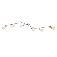 GLOBO Spot Chrom Metall B/H/T: ca. 8,5x19,5x145 cm E14 6 Brennstellen TADEUS - Chrom (8,50/19,50/145,00cm) - GLOBO