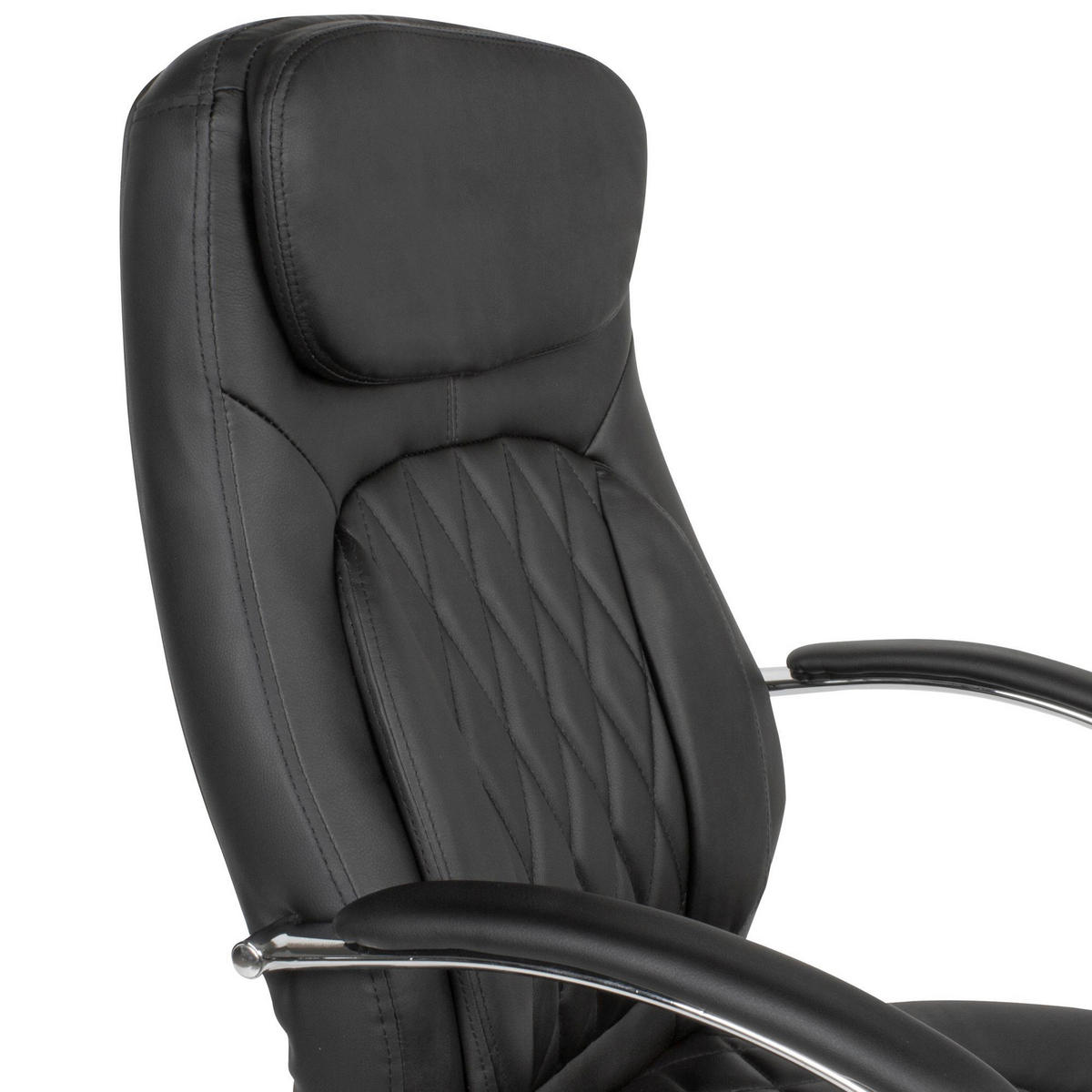 Drehstuhl schwarz Bürostuhl - schwarz (70,00/123,00/70,00cm) - Amstyle