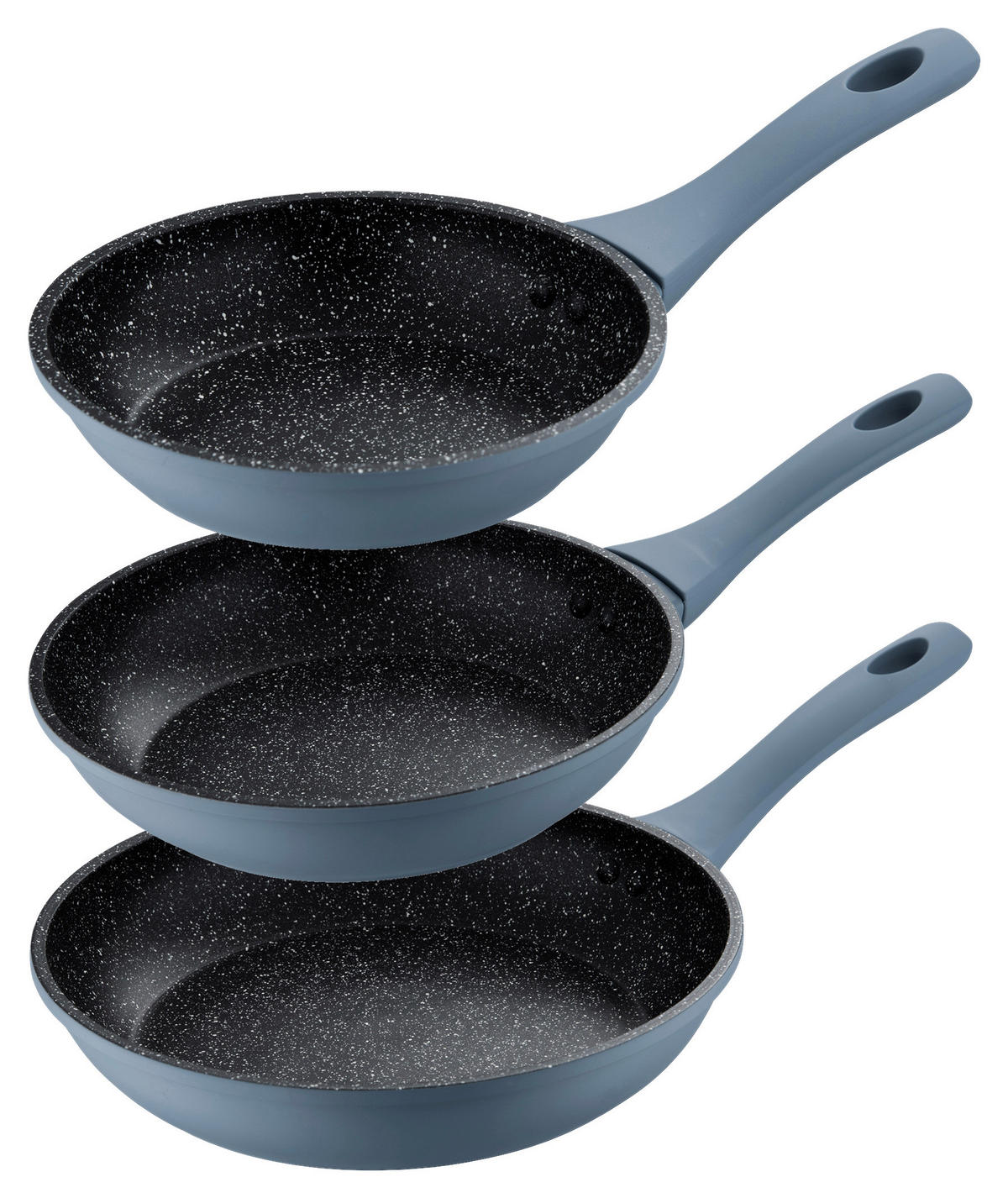 SAN IGNACIO Pfannen-Set NIZA blau Aluminium NIZA - blau/schwarz - SAN IGNACIO