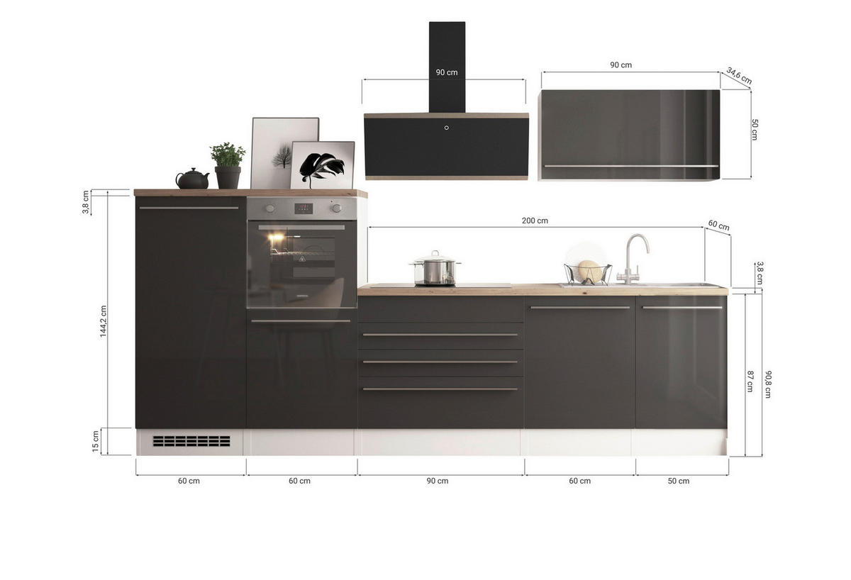 Doppelblock Gabriel B/H/T: ca. 320x200x60 cm Gabriel - (320,00/200,00/60,00cm) - Respekta