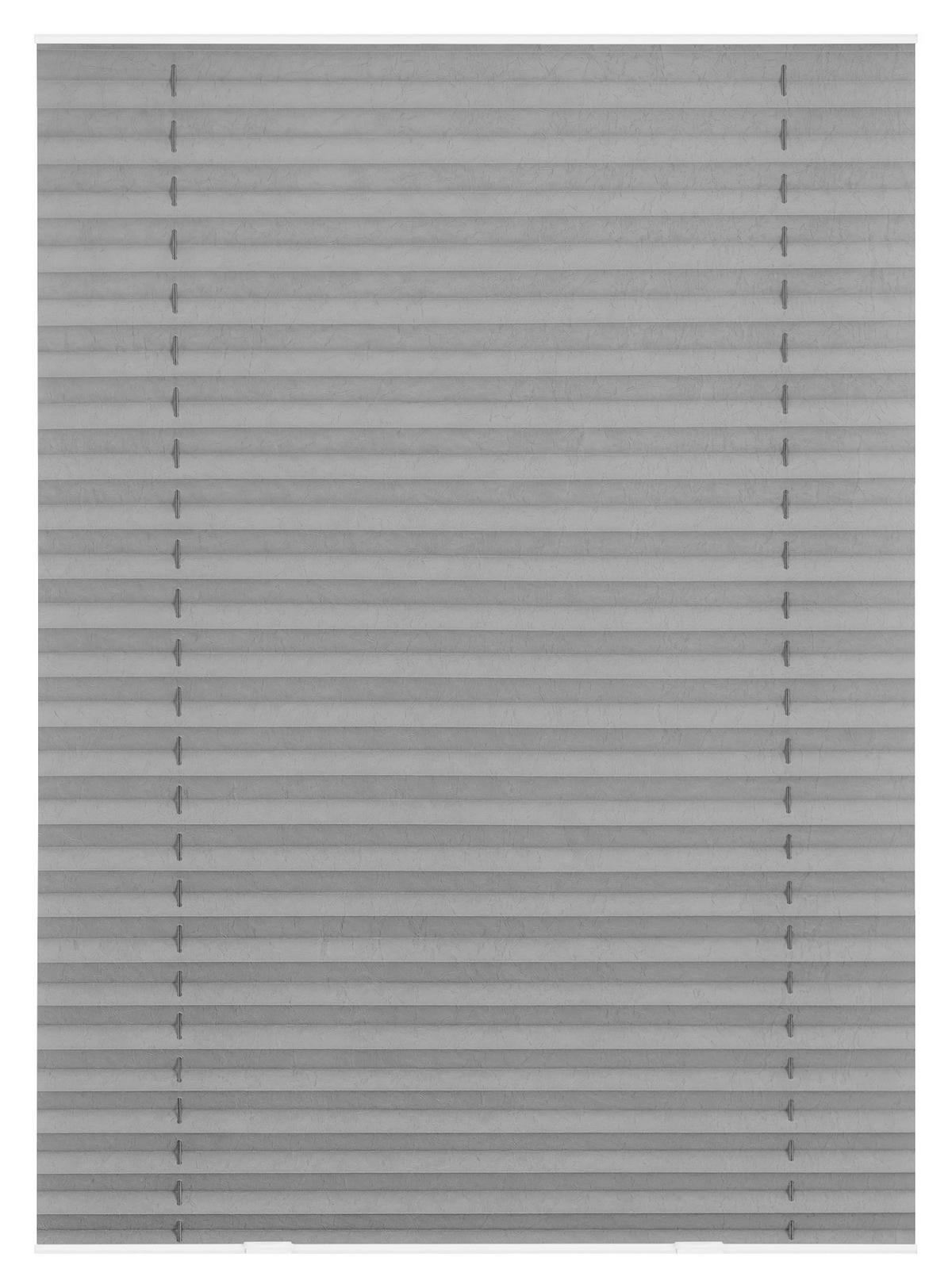 Dachfensterplissee grau B/L: ca. 36,3x60 cm Plissee_für_Dachfenster_Haftfix - grau (36,30/60,00cm) - LICHTBLICK