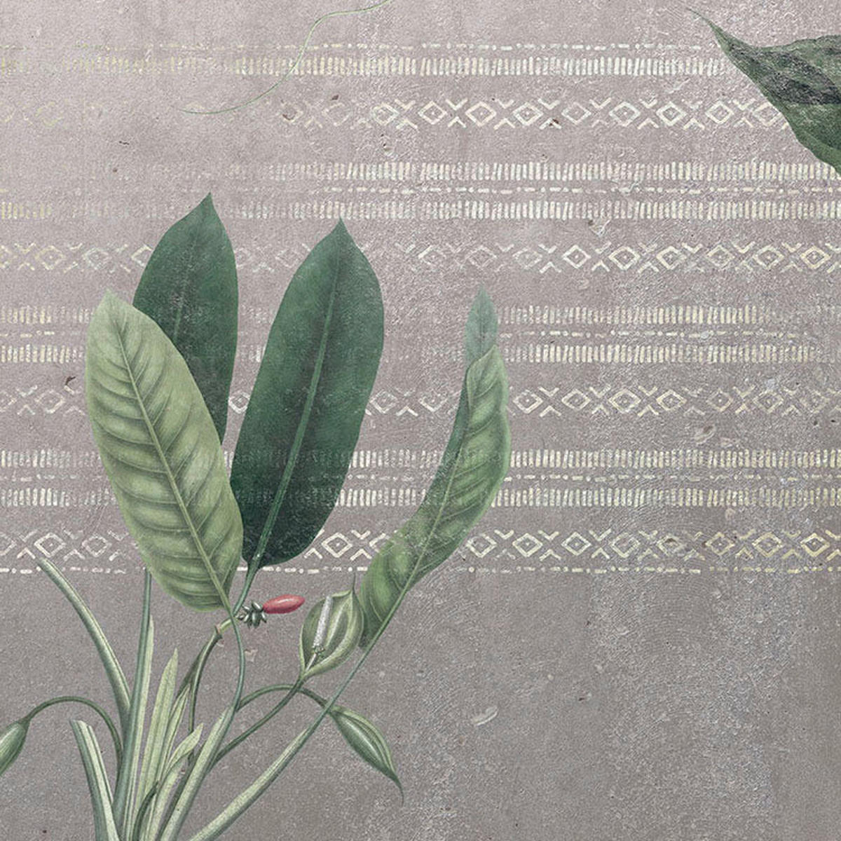 Komar Fototapete Tropic Concrete B/L: ca. 400x280 cm Tropic Concrete - (400,00/280,00cm) - Komar