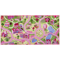 Kinderteppich Sweet Town pink B/L: ca. 95x200 cm Sweet Town - pink (95,00/200,00cm)