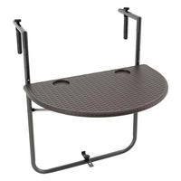 VCM Balkonhängetisch braun Polyrattan B/H/T: ca. 60x83x62 cm Balkon-Hängetisch - braun (60,00/83,00/62,00cm) - VCM