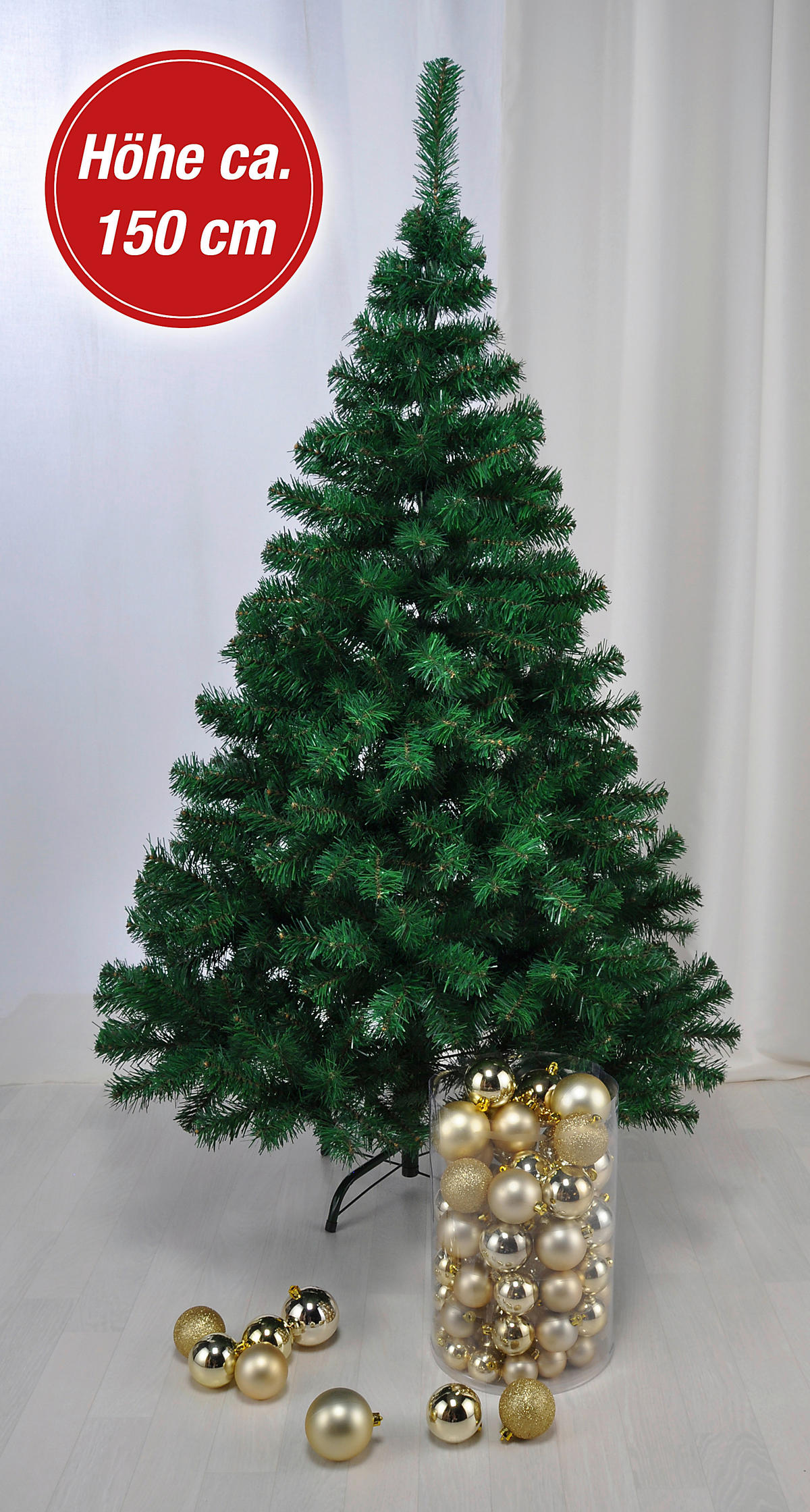 HI Weihnachtsbaum Weihnachtsbaum 150cm - grün (150,00cm) - HI