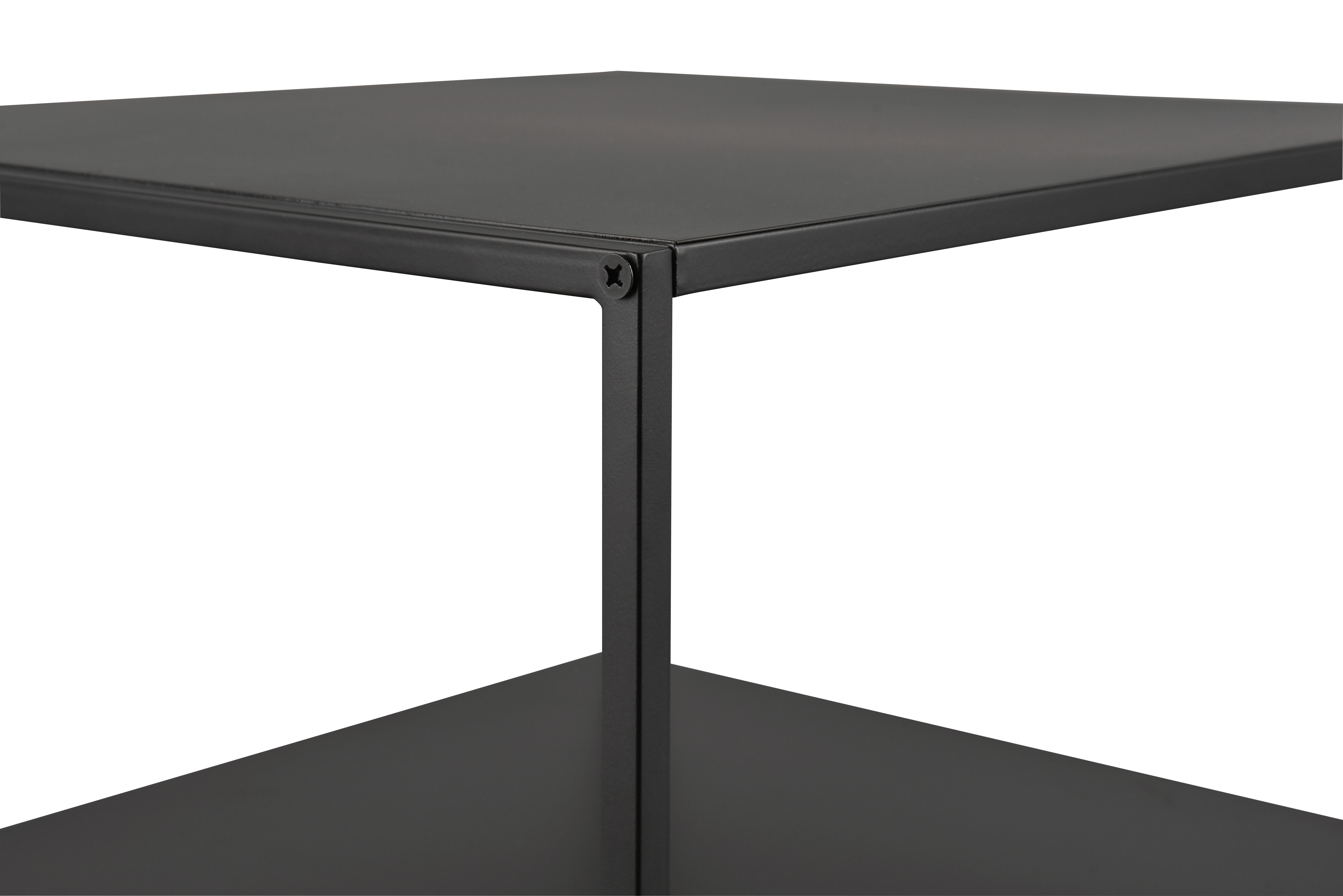 Beistelltisch Chloe schwarz lackiert Metall B/H/T: ca. 40x51x45 cm Chloe - schwarz (40,00/51,00/45,00cm)