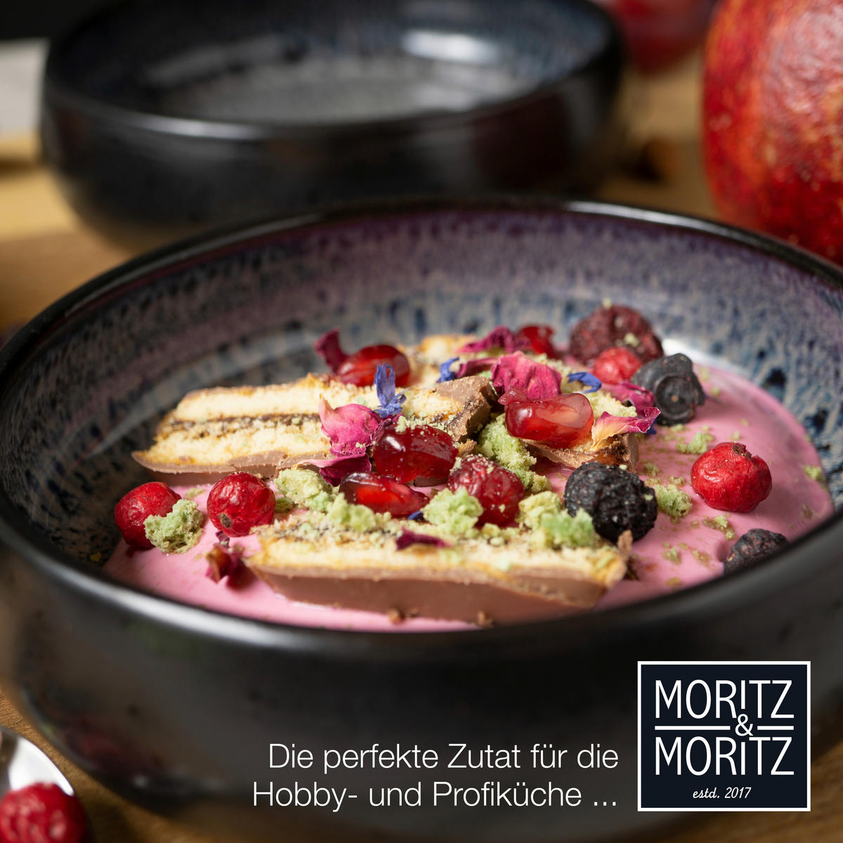 Moritz & Moritz Dessertschalen-Set grauschwarz Steinzeug H/D: ca. 5x19 cm Dessertschalen_4erSet - grauschwarz (19,00/5,00cm) - Moritz & Moritz
