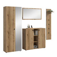 Garderobenset STATION Evoke Oak Nachbildung B/H/T: ca. 237x192x37 cm STATION - (237,00/192,00/37,00cm) - xonox.home