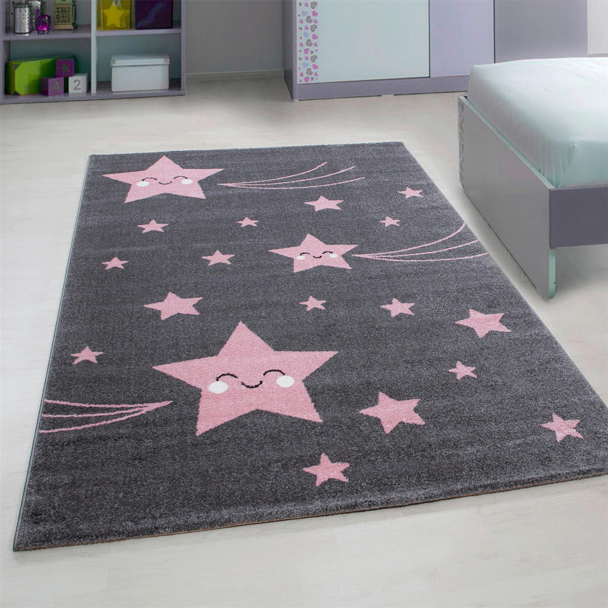 Ayyildiz Teppich KIDS pink B/L: ca. 200x290 cm KIDS - pink (200,00/290,00cm) - Ayyildiz