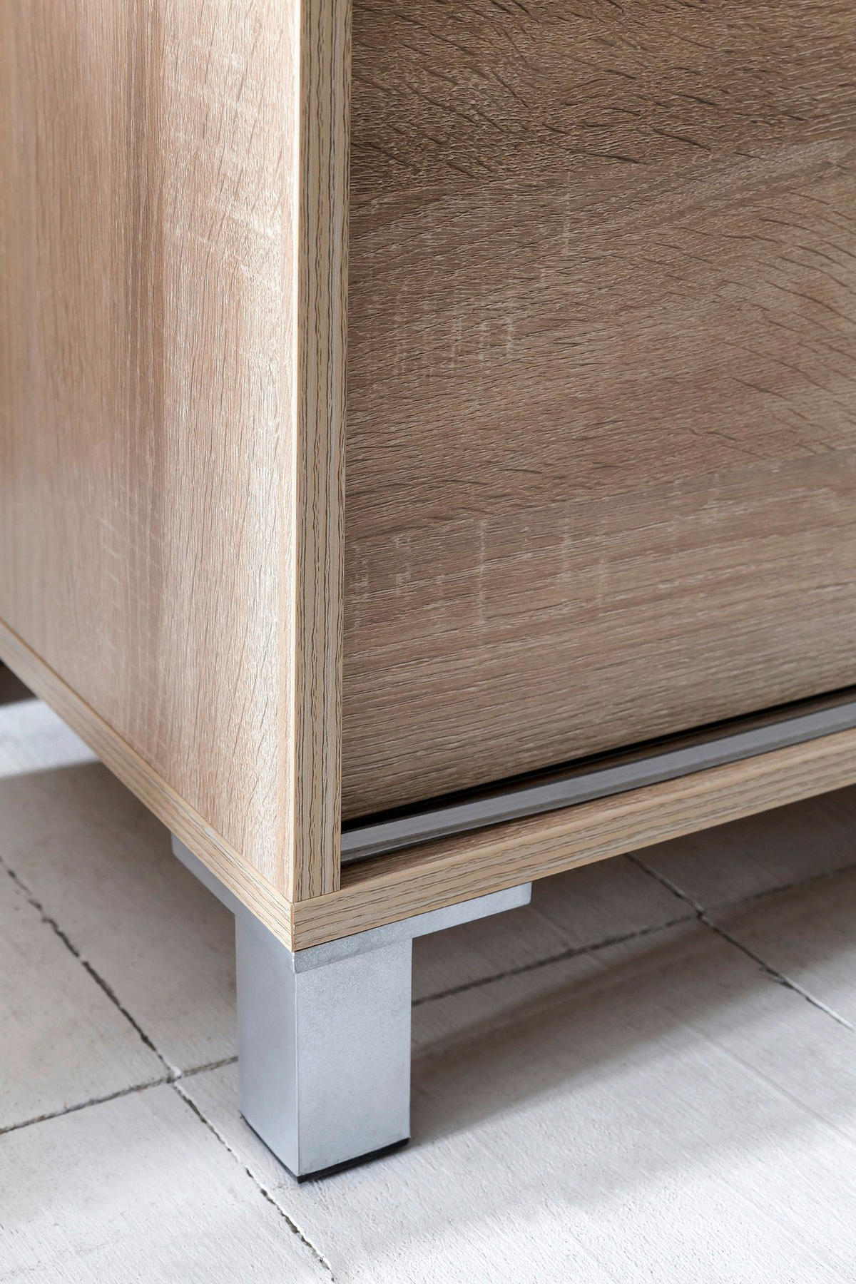 Schuhschrank Eiche Sonoma Nachbildung B/H/T: ca. 100x108x37,5 cm Schuhschrank - Eiche (100,00/108,00/37,50cm) - Wohnling