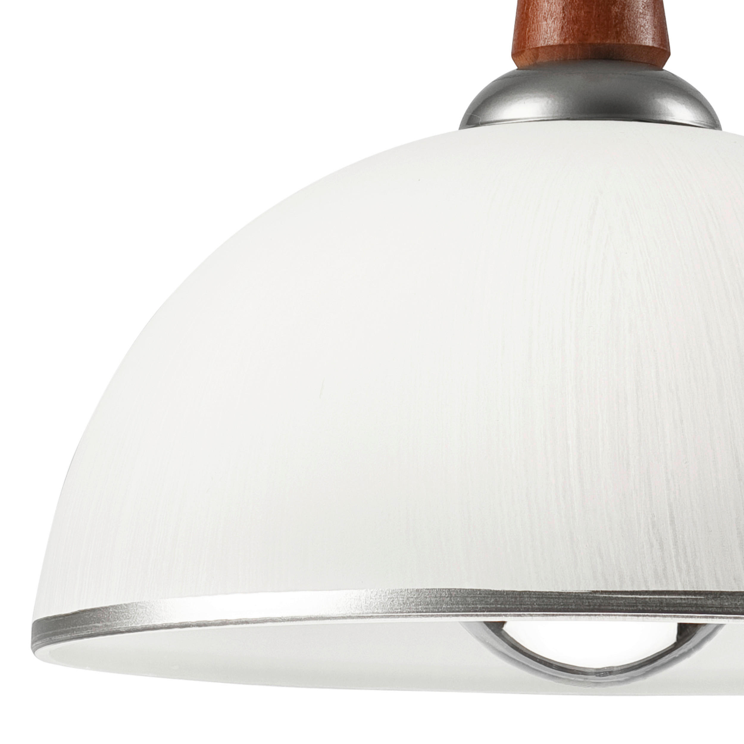 Thumbnail - Lamkur Deckenleuchte silber Glas B/H/L: ca. 64x30x64 cm E27 1 Brennstellen