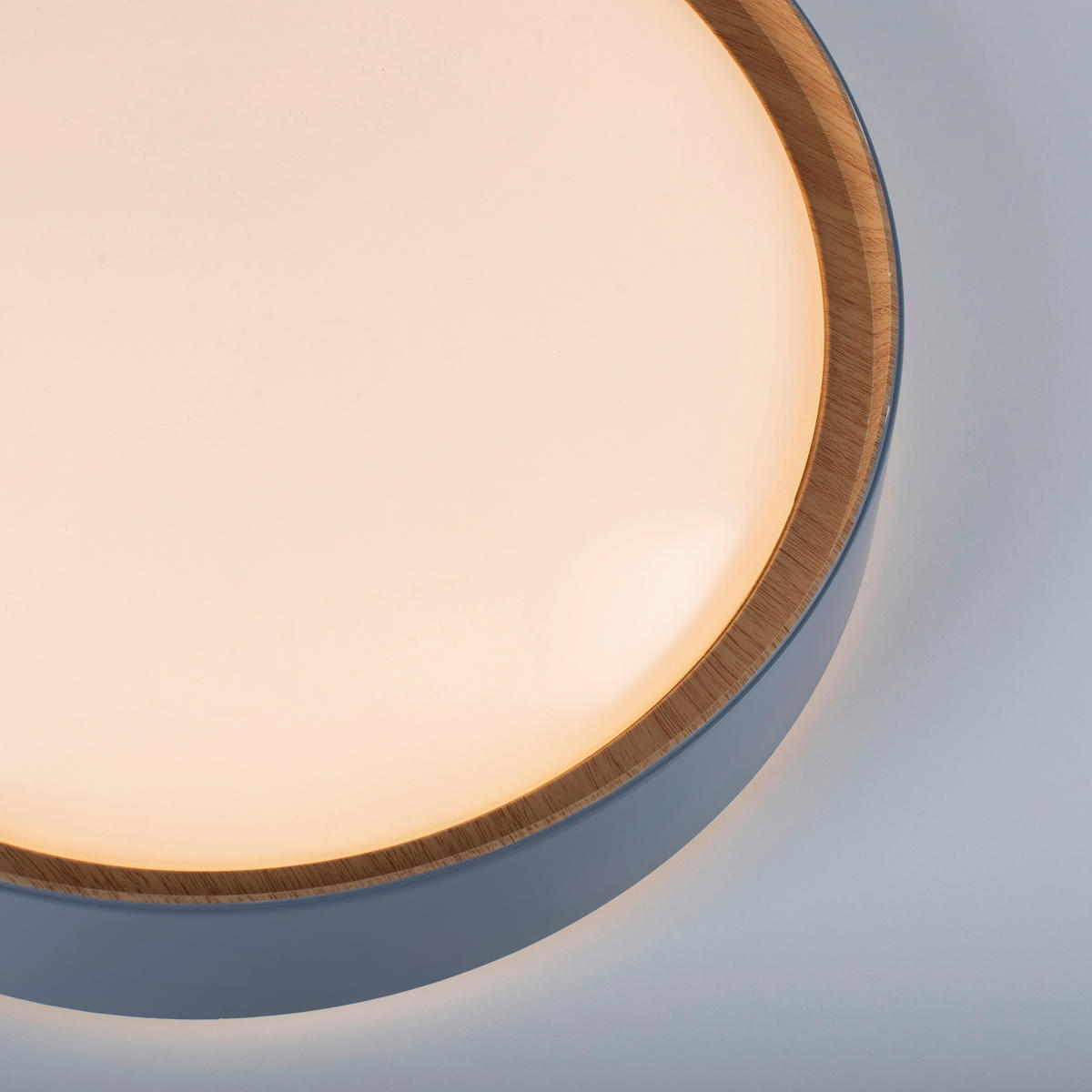 Just Light LED-Deckenleuchte EMILIA 14347-15 grau Kunststoff Metall B/H/D: ca. 40x10x40 cm 1 Brennstellen EMILIA - grau (40,00/10,00cm) - Just Light